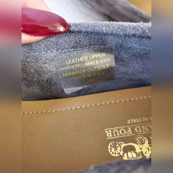 Coach And Four Romeo NWOB Driving Loafer Grey Size 10M - Picture 6 of 12